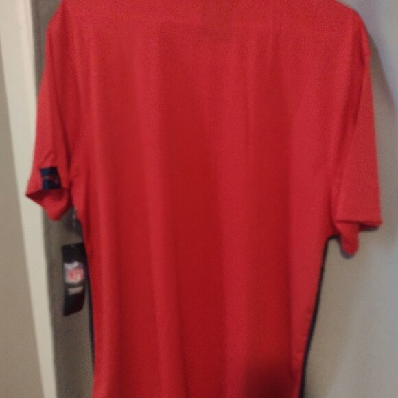 NFL team apparel New England Patriots red XL tshirt new - Picture 4 of 4